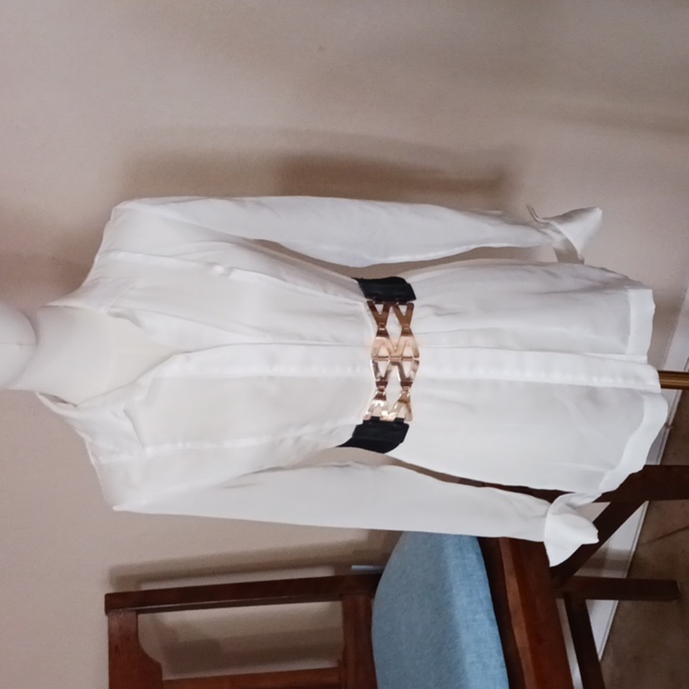 White House Black Market- White Blouse